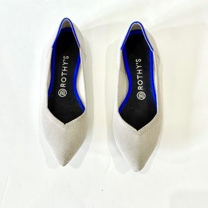 Rothy’s Great Condition The Point Flats in Flax Birdseye Size 9